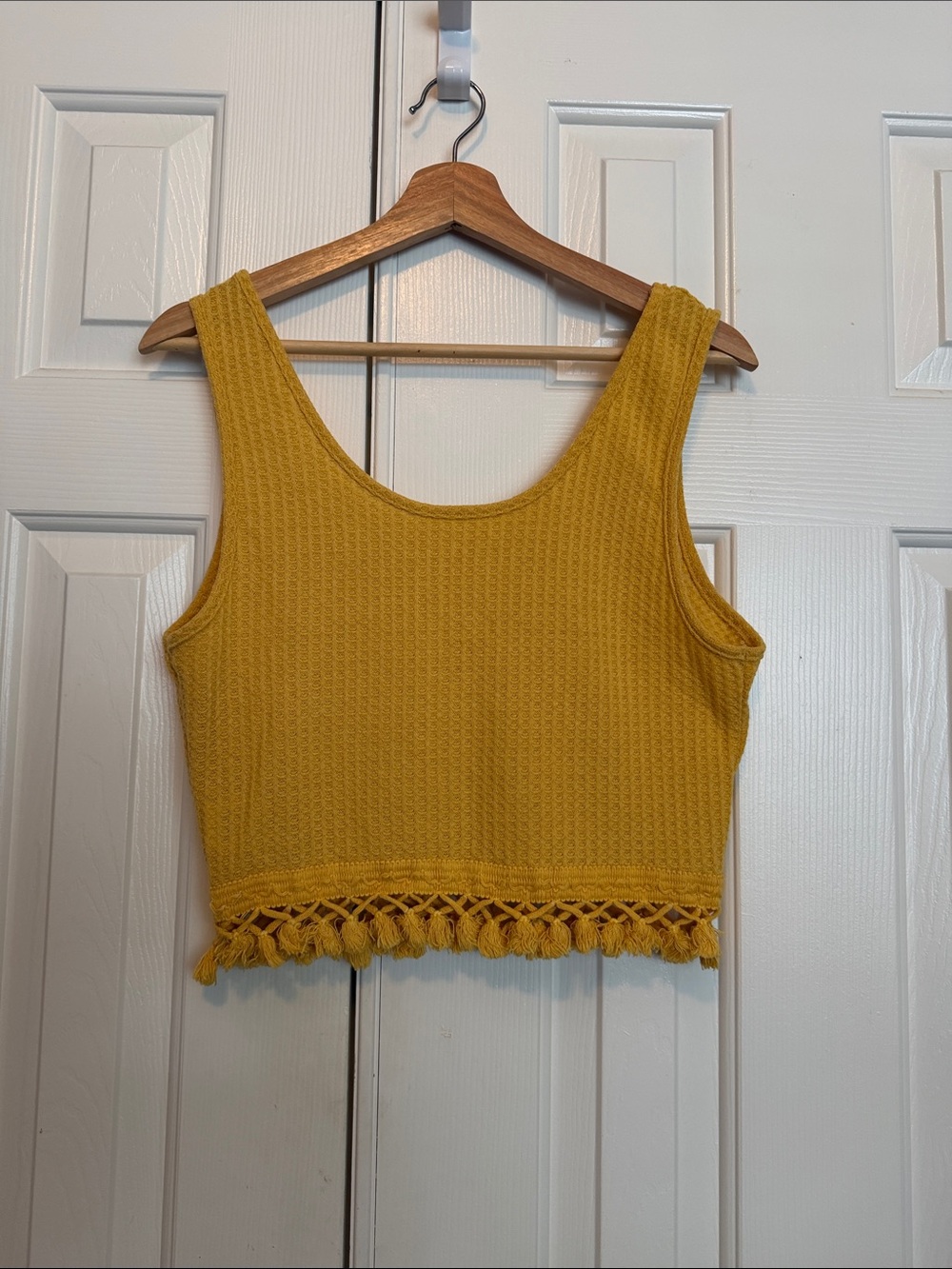 SHEIN Cropped Tank with Tassel Trim 2 each